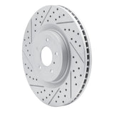 Dynamic Friction 2008-2025 Infiniti FX50 Front Left Drilled & Slotted Geoperformance Rotor by Dynamic Friction Company 830-68012L