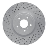 Dynamic Friction 2008-2025 Infiniti FX50 Front Left Drilled & Slotted Geoperformance Rotor by Dynamic Friction Company 830-68012L
