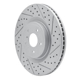 Dynamic Friction 2008-2025 Infiniti Q70L Front Right Drilled & Slotted Geoperformance Rotor by Dynamic Friction Company 830-68012R