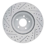 Dynamic Friction 2008-2025 Infiniti Q70L Front Right Drilled & Slotted Geoperformance Rotor by Dynamic Friction Company 830-68012R
