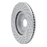 Dynamic Friction 2008-2025 Infiniti Q70L Front Right Drilled & Slotted Geoperformance Rotor by Dynamic Friction Company 830-68012R