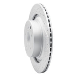 Dynamic Friction 2008-2025 Infiniti G37 Rear Left Drilled & Slotted Geoperformance Rotor by Dynamic Friction Company 830-68013L