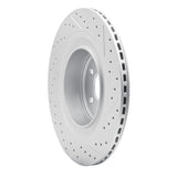 Dynamic Friction 2008-2025 Infiniti G37 Rear Left Drilled & Slotted Geoperformance Rotor by Dynamic Friction Company 830-68013L