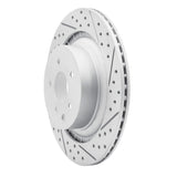 Dynamic Friction 2008-2025 Infiniti G37 Rear Right Drilled & Slotted Geoperformance Rotor by Dynamic Friction Company 830-68013R