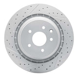Dynamic Friction 2008-2025 Infiniti G37 Rear Right Drilled & Slotted Geoperformance Rotor by Dynamic Friction Company 830-68013R
