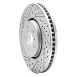 Dynamic Friction 2005-2014 Infiniti Fx37 Front Left Drilled & Slotted Geoperformance Rotor by Dynamic Friction Company 830-68014L
