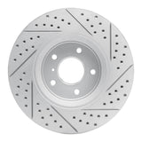 Dynamic Friction 2005-2014 Infiniti Fx37 Front Left Drilled & Slotted Geoperformance Rotor by Dynamic Friction Company 830-68014L