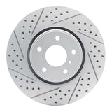Dynamic Friction 2005-2014 Infiniti Fx37 Front Left Drilled & Slotted Geoperformance Rotor by Dynamic Friction Company 830-68014L