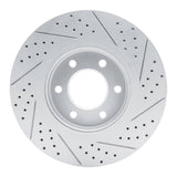 Dynamic Friction 2007-2024 Infiniti Qx80 Front Left Drilled & Slotted Geoperformance Rotor by Dynamic Friction Company 830-68016L