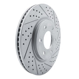 Dynamic Friction 2007-2024 Infiniti Qx56 Front Right Drilled & Slotted Geoperformance Rotor by Dynamic Friction Company 830-68016R