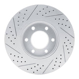 Dynamic Friction 2007-2024 Infiniti Qx56 Front Right Drilled & Slotted Geoperformance Rotor by Dynamic Friction Company 830-68016R