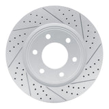 Dynamic Friction 2007-2024 Infiniti Qx56 Front Right Drilled & Slotted Geoperformance Rotor by Dynamic Friction Company 830-68016R