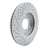 Dynamic Friction 2007-2024 Infiniti Qx56 Front Right Drilled & Slotted Geoperformance Rotor by Dynamic Friction Company 830-68016R