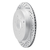 Dynamic Friction 2010-2024 Infiniti Qx80 Rear Left Drilled & Slotted Geoperformance Rotor by Dynamic Friction Company 830-68017L