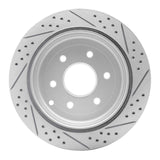 Dynamic Friction 2010-2024 Infiniti Qx80 Rear Left Drilled & Slotted Geoperformance Rotor by Dynamic Friction Company 830-68017L