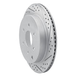 Dynamic Friction 2010-2024 Infiniti Qx56 Rear Right Drilled & Slotted Geoperformance Rotor by Dynamic Friction Company 830-68017R