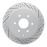 Dynamic Friction 2010-2024 Infiniti Qx56 Rear Right Drilled & Slotted Geoperformance Rotor by Dynamic Friction Company 830-68017R