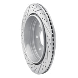 Dynamic Friction 2010-2024 Infiniti Qx56 Rear Right Drilled & Slotted Geoperformance Rotor by Dynamic Friction Company 830-68017R