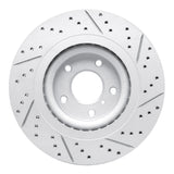 Dynamic Friction 2019-2025 Infiniti Qx50 Front Left Drilled & Slotted Geoperformance Rotor by Dynamic Friction Company 830-68018L