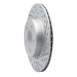 Dynamic Friction 2019-2025 Infiniti Qx55 Rear Right Drilled & Slotted Geoperformance Rotor by Dynamic Friction Company 830-68019R