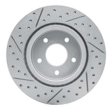Dynamic Friction 2019-2025 Infiniti Qx55 Rear Right Drilled & Slotted Geoperformance Rotor by Dynamic Friction Company 830-68019R