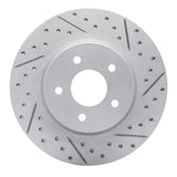 Dynamic Friction 2019-2025 Infiniti Qx55 Rear Right Drilled & Slotted Geoperformance Rotor by Dynamic Friction Company 830-68019R