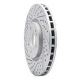 Dynamic Friction 2003-2006 Mitsubishi Lancer Front Left Drilled & Slotted Geoperformance Rotor by Dynamic Friction Company 830-72035L