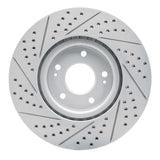 Dynamic Friction 2003-2006 Mitsubishi Lancer Front Right Drilled & Slotted Geoperformance Rotor by Dynamic Friction Company 830-72035R