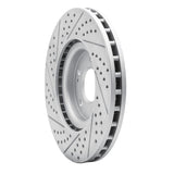 Dynamic Friction 2003-2006 Mitsubishi Lancer Front Right Drilled & Slotted Geoperformance Rotor by Dynamic Friction Company 830-72035R