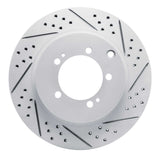 Dynamic Friction 2003-2006 Mitsubishi Lancer Rear Right Drilled & Slotted Geoperformance Rotor by Dynamic Friction Company 830-72036R