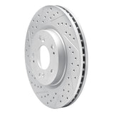 Dynamic Friction 2004-2012 Mitsubishi Galant Front Left Drilled & Slotted Geoperformance Rotor by Dynamic Friction Company 830-72037L