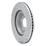 Dynamic Friction 2004-2012 Mitsubishi Galant Front Left Drilled & Slotted Geoperformance Rotor by Dynamic Friction Company 830-72037L