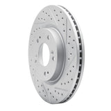 Dynamic Friction 2004-2012 Mitsubishi Eclipse Front Right Drilled & Slotted Geoperformance Rotor by Dynamic Friction Company 830-72037R