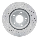 Dynamic Friction 2004-2012 Mitsubishi Eclipse Front Right Drilled & Slotted Geoperformance Rotor by Dynamic Friction Company 830-72037R