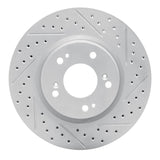 Dynamic Friction 2004-2012 Mitsubishi Eclipse Front Right Drilled & Slotted Geoperformance Rotor by Dynamic Friction Company 830-72037R