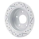 Dynamic Friction 2004-2012 Mitsubishi Galant Rear Left Drilled & Slotted Geoperformance Rotor by Dynamic Friction Company 830-72038L