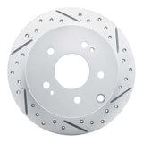 Dynamic Friction 2004-2012 Mitsubishi Galant Rear Right Drilled & Slotted Geoperformance Rotor by Dynamic Friction Company 830-72038R