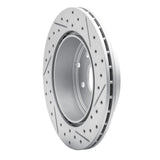 Dynamic Friction 2006-2012 Mitsubishi Eclipse Rear Left Drilled & Slotted Geoperformance Rotor by Dynamic Friction Company 830-72040L
