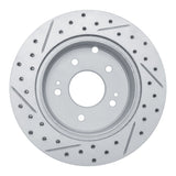 Dynamic Friction 2006-2012 Mitsubishi Eclipse Rear Right Drilled & Slotted Geoperformance Rotor by Dynamic Friction Company 830-72040R