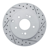 Dynamic Friction 2006-2012 Mitsubishi Eclipse Rear Right Drilled & Slotted Geoperformance Rotor by Dynamic Friction Company 830-72040R