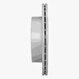 Dynamic Friction 2006-2012 Mitsubishi Eclipse Rear Right Drilled & Slotted Geoperformance Rotor by Dynamic Friction Company 830-72040R