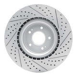 Dynamic Friction 2008-2015 Mitsubishi Lancer Front Left Drilled & Slotted Geoperformance Rotor by Dynamic Friction Company 830-72043L