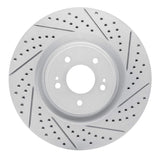 Dynamic Friction 2008-2015 Mitsubishi Lancer Front Right Drilled & Slotted Geoperformance Rotor by Dynamic Friction Company 830-72043R