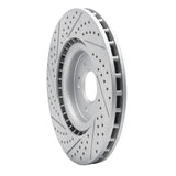 Dynamic Friction 2008-2015 Mitsubishi Lancer Front Right Drilled & Slotted Geoperformance Rotor by Dynamic Friction Company 830-72043R