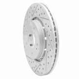 Dynamic Friction 2009-2015 Mitsubishi Lancer Front Left Drilled & Slotted Geoperformance Rotor by Dynamic Friction Company 830-72044L