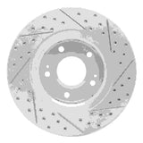 Dynamic Friction 2009-2015 Mitsubishi Lancer Front Left Drilled & Slotted Geoperformance Rotor by Dynamic Friction Company 830-72044L