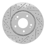 Dynamic Friction 2009-2015 Mitsubishi Lancer Front Left Drilled & Slotted Geoperformance Rotor by Dynamic Friction Company 830-72044L