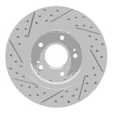 Dynamic Friction 2009-2015 Mitsubishi Lancer Front Right Drilled & Slotted Geoperformance Rotor by Dynamic Friction Company 830-72044R