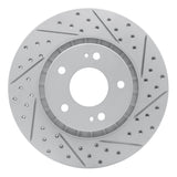 Dynamic Friction 2009-2015 Mitsubishi Lancer Front Right Drilled & Slotted Geoperformance Rotor by Dynamic Friction Company 830-72044R