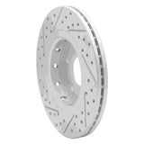 Dynamic Friction 2009-2015 Mitsubishi Lancer Front Right Drilled & Slotted Geoperformance Rotor by Dynamic Friction Company 830-72044R